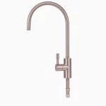 Stainless steel faucet designed for Dolphin water purifiers, featuring a sleek modern design for pure water dispensing.